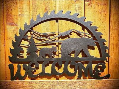 Metal Welcome Sign | Tahoe Metal Designs